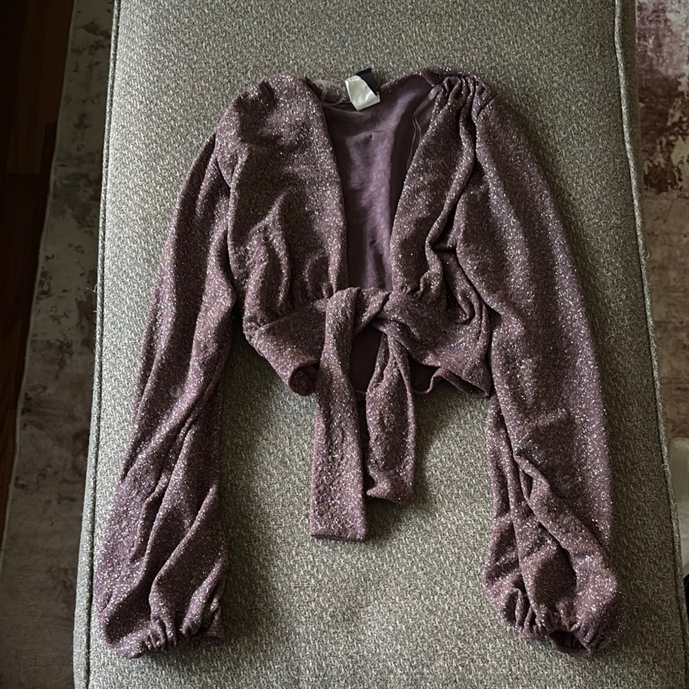 Shimmering Purple Long Sleeve Top